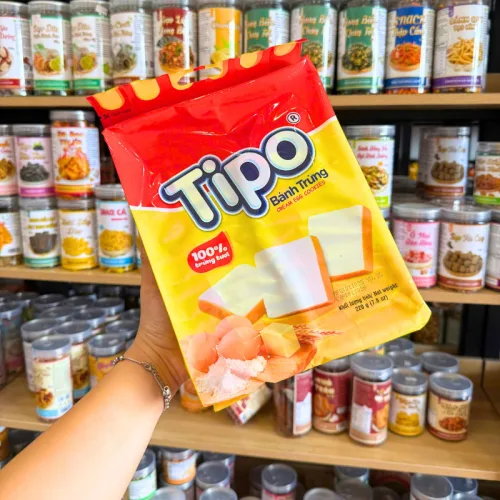 Chuyên sỉ bánh Trứng Tipo Kem Sầu Riêng, Trứng - Bánh Tipo Gói Lớn 220g