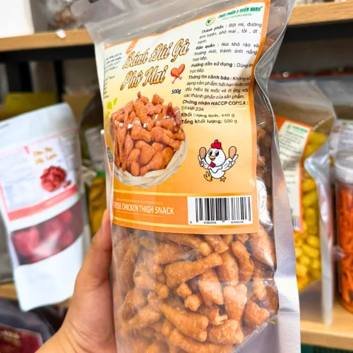 Nơi lấy sỉ bánh Đùi Gà Phô Mai 500g Túi Zip Bạc