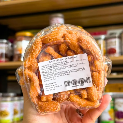 Shop sỉ bánh Đùi Gà Thơm Ngon 400g - Hộp Gấu Lớn