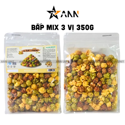 Chỗ sỉ bắp Mix 3 Vị 350g Thơm Ngon Túi Zip