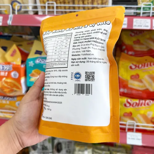 Nơi lấy sỉ bắp Rang Bơ Mix 3 Vị Yolo Food 100g