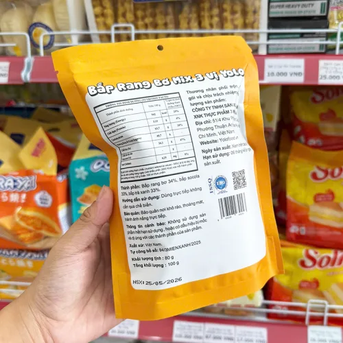 Nơi lấy sỉ bắp Rang Bơ Mix 3 Vị Yolo Food 100g