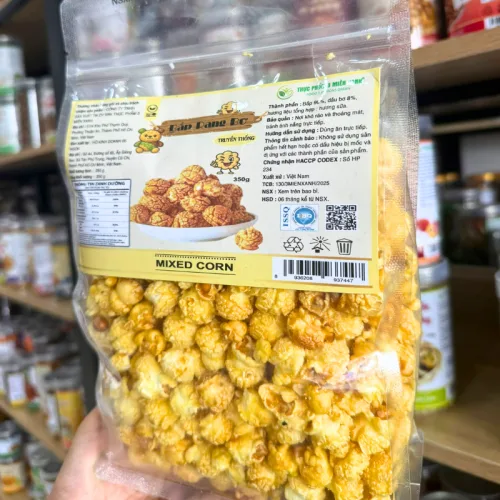 Chuyên sỉ bắp Rang Bơ Truyền Thống 350g Túi Zip