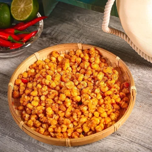 Bắp Sấy Tỏi Ớt Dạng Hộp 400g