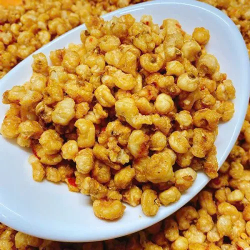 Snack bắp tỏi ớt thơm ngon, đóng gói túi zip 500g