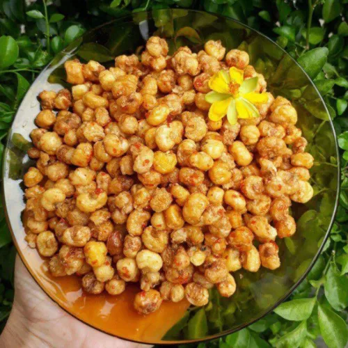 Snack bắp tỏi ớt thơm ngon, đóng gói túi zip 500g