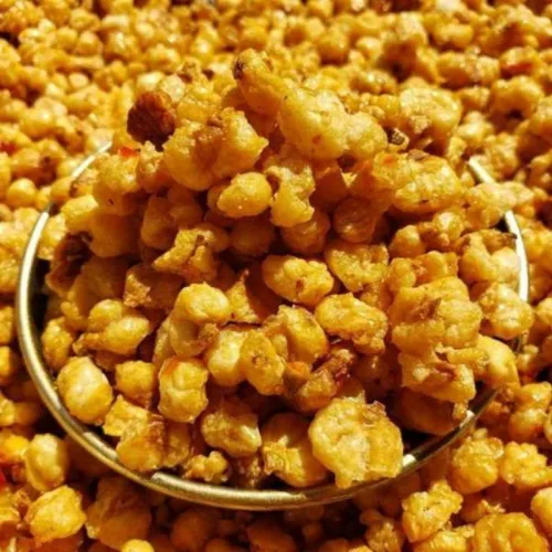 Snack bắp tỏi ớt thơm ngon, đóng gói túi zip 500g