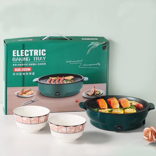 Bếp nướng điện đặt bàn 26cm tráng men chống dính