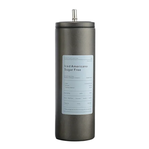 Bình giữ nhiệt Iced Americano 600ml bằng inox 304, kèm ống hút