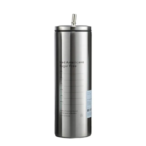 Bình giữ nhiệt Iced Americano 600ml bằng inox 304, kèm ống hút