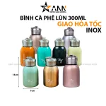 Bình inox giữ nhiệt mini 300ml, thiết kế có tay cầm