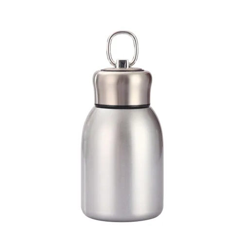 Bình inox giữ nhiệt mini 300ml, thiết kế có tay cầm