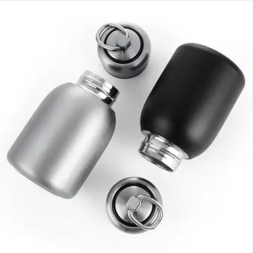 Bình inox giữ nhiệt mini 300ml, thiết kế có tay cầm
