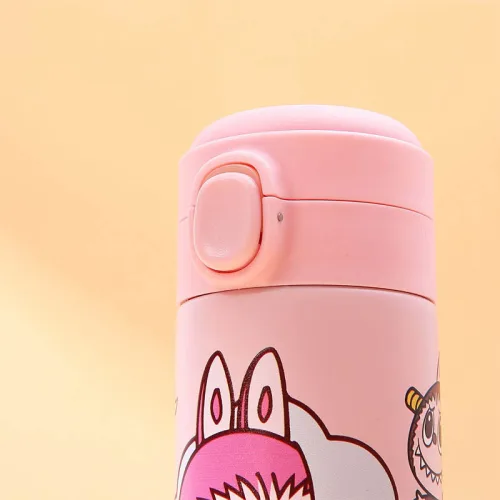 Nguồn hàng sỉ bình Giữ Nhiệt Labubu Không Quay Xách 450ml 6.5x19.5cm