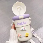 Chuyên sỉ bình Giữ Nhiệt Thủy Tinh Hello 400ml