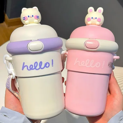 Chuyên sỉ bình Giữ Nhiệt Thủy Tinh Hello 400ml