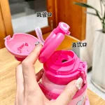 Chỗ sỉ bình Nước Giữ Nhiệt Cho Bé In Hoạt Hình Có Quai Đeo 450ml