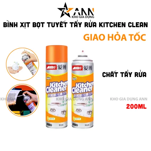 Nguồn hàng sỉ bình Xịt Bọt Tuyết Tẩy Rửa Đa Năng Vệ Sinh Bếp Kitchen Cleaner 200ml