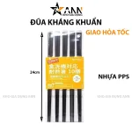 Bộ đũa đen họa tiết anh đào, dài 24 cm, gồm 10 đôi