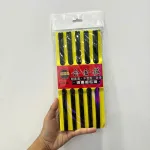 Đũa đen kháng khuẩn vân vuông 24cm, bộ 10 đôi