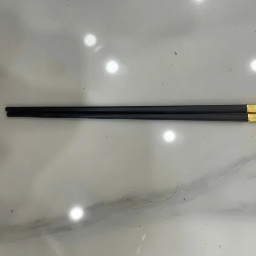 Chỗ sỉ bộ 10 Đôi Đũa Hợp Kim Mạ Vàng Cao Cấp 27x7.5cm