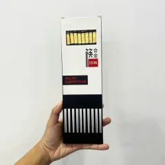 Chuyên sỉ bộ 10 Đôi Đũa Mạ Vàng Chống Trượt 24cm