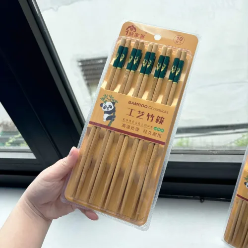 Nơi lấy sỉ bộ 10 Đôi Đũa Tre Chống Nấm Móc Trơn Trượt 24cm