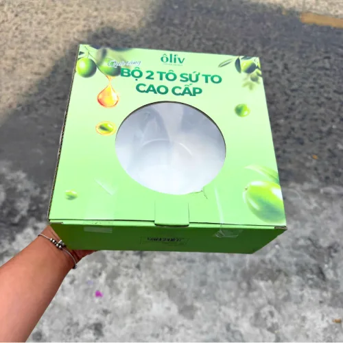Bộ 2 tô sứ cao cấp cỡ lớn thương hiệu Purite & Olive