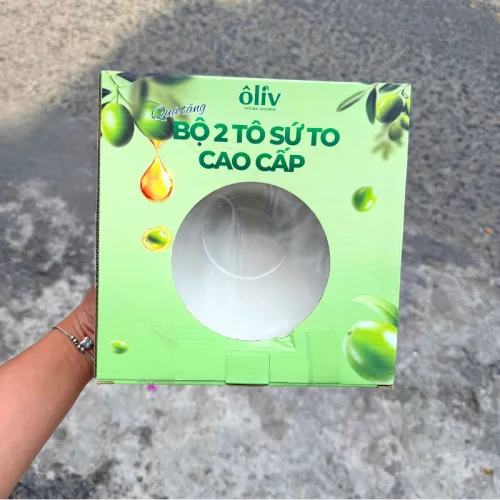 Bộ 2 tô sứ cao cấp cỡ lớn thương hiệu Purite & Olive