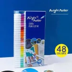 Bộ bút marker acrylic 48 màu, vẽ trên nhiều chất liệu