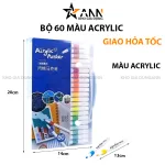 Nguồn hàng sỉ bộ 60 Màu Acrylic Vẽ Trên Mọi Chất Liệu Có Thể Vẽ Chồng Màu 20x14x3cm