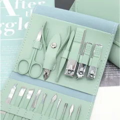 Nguồn hàng sỉ bộ Cắt Móng Tay 16 Món Bằng Thép Không Gỉ Kèm Bao