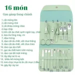 Nguồn hàng sỉ bộ Cắt Móng Tay 16 Món Bằng Thép Không Gỉ Kèm Bao
