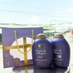 Nơi lấy sỉ bộ Dầu Gội Xả OGX Thick & Full + Biotin & Collagen Tím 385ml