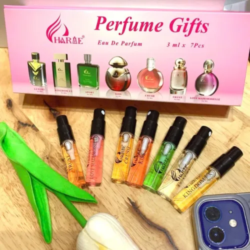 Nguồn hàng sỉ bộ Dùng Thử Nước Hoa Charme Màu Hồng 7 Mẫu (4 Mùi Nam & 3 Mùi Nữ) Dung Tích 3ml/Chai