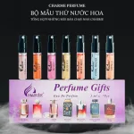Bộ thử nước hoa Charme màu tím, 7 mẫu gồm 4 nam 3 nữ, 3ml/chai