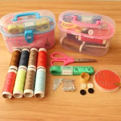 Shop sỉ bộ Kim Chỉ May Vá Đa Năng - Hộp Kim Chỉ Khâu 50 Món 14.5x9.5x7.5cm