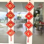 Đôi Khánh Nhung Tết Chúc Mừng Năm Mới 5x5cm