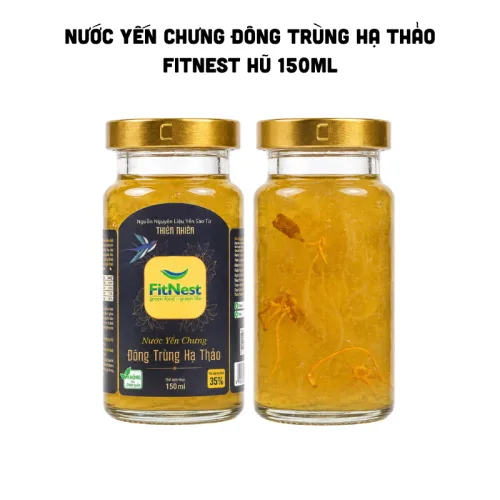Yến chưng đông trùng hạ thảo FitNest, dung tích 150ml