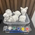 Nguồn hàng sỉ bộ Tô Tượng Mini Cho Bé Kèm Màu Và Cọ