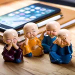 Chỗ sỉ bộ Tượng Bốn Không Chú Tiểu 4.5x4cm