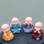 Chỗ sỉ bộ Tượng Bốn Không Chú Tiểu 4.5x4cm