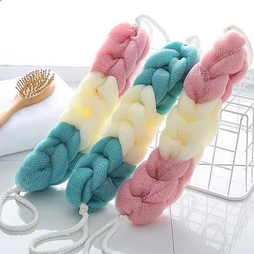 Bông tắm dài 3 màu tạo bọt, kích thước 27 x 5 cm – một lựa chọn đáng tham khảo trong Đồ dùng phòng tắm