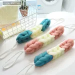 Bông tắm dài 3 màu tạo bọt, kích thước 27 x 5 cm