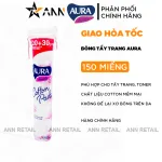 Nguồn hàng sỉ bông Tẩy Trang Aura Chất Liệu Cotton Mềm Mại Cho Da 150 Miếng