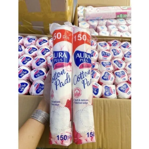 Nguồn hàng sỉ bông Tẩy Trang Aura Chất Liệu Cotton Mềm Mại Cho Da 150 Miếng