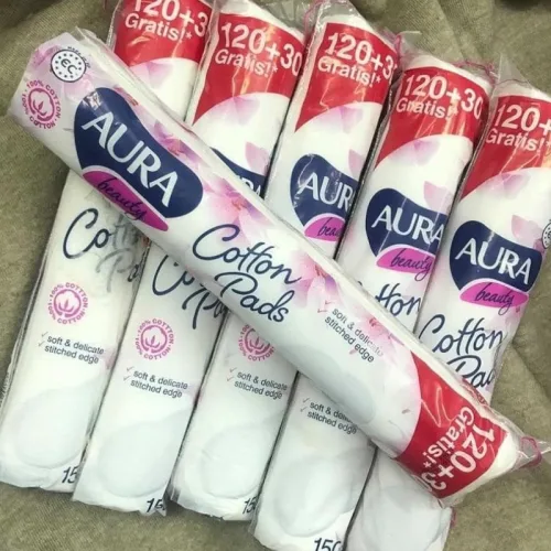 Nguồn hàng sỉ bông Tẩy Trang Aura Chất Liệu Cotton Mềm Mại Cho Da 150 Miếng