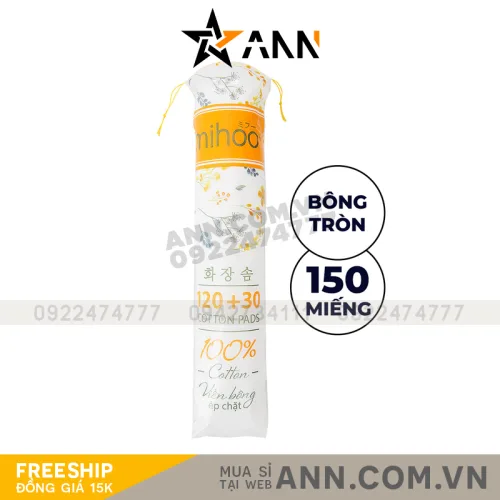 Nơi lấy sỉ bông Tẩy Trang Mihoo 150 Miếng
