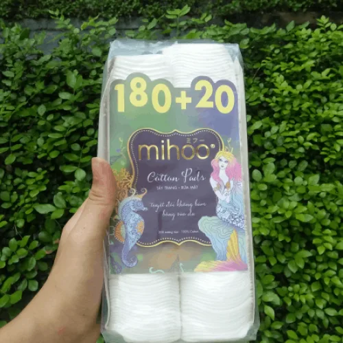 Nguồn hàng sỉ bông Tẩy Trang Mihoo 100% Cotton (200 Miếng)