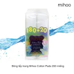 Nguồn hàng sỉ bông Tẩy Trang Mihoo 100% Cotton (200 Miếng)